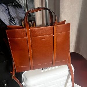 Fossil Carmen Leather Shopper Bag
